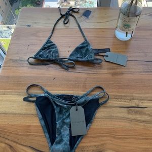 NEW WITH TAGS!! ALL SAINTS Cassia Bikini Top SMALL